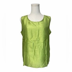 Bleu Bayou 100% Silk Shell Tank Blouse